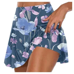 Saias femininas atléticas elásticas plissadas tênis run yoga shorts internos elásticos esportes golfe skorts roupas femininas jupes femme