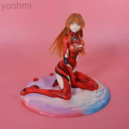 Action Toy Figures Anime Eva Figures Asuka Langley Soryu Figure Last Scene Statue Sitting Battle Damage Soryu Figura 19cm Sexy Girl Figure Toys Boy 24319