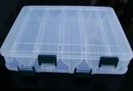 Boxen 1 Stücke Doppelschicht Angelgerät Boxen Fall Fischköder Köder Haken Tackle-Tool zum Aufbewahren von Wirbeln, Haken, Ködern usw