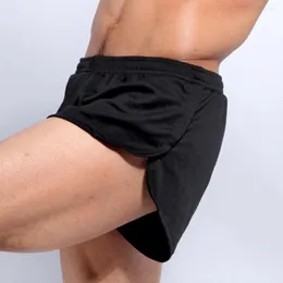 Underpants homens roupa interior casual confortável para todas as estações casa vender solto cintura baixa poliéster regular leve estiramento