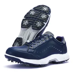 Buty nowe męskie buty golfowe Wodoodporne trampki golfowe Mężczyźni Mężczyźni na świeżym powietrzu Golfa Kolki Buty Buty 714 Jogging Walking Sneakers Mężczyzna