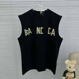 summer men vest designer vests ens solid color alphabet graphic applique undershirts casual loose sleeveless tshirt