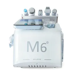 Mais novo m6 hydra oxigênio máquina facial pele limpa beleza hidrodermoabrasão máquina facial 6 em 1