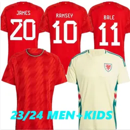 2022 wales soccer jerseys BALE JAMES RAMSEY football shirt 22 23 National HOME away maillots ALLEN MORRELL N.WILLIAMS WILSON B. DAVIES MOORE THOMAS AMPADU Men kids kit