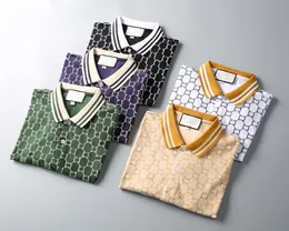 Mens Polo Designer Camisetas Moda Manga Curta Luxo Carta Padrão T-shirt