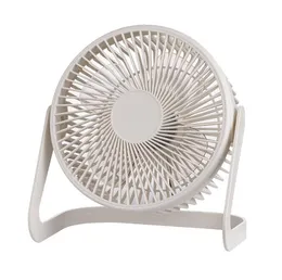 5 tum mini Desktop Fan Portable USB RECHAREBLEABLE Silent Wind Office Student Desk fans Söta utomhuscamping Travelkylande fans