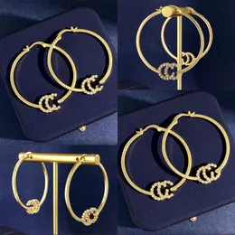 Modest Luxury Earring Designer för Woman Highend Vintage Mens Earring Gorgeous New Tide Simple Personality Hoop Earrings Wedding Party Jewelry ZL174 I4