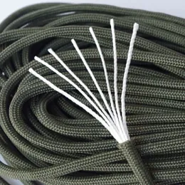 Paracord 100m Dia. 4mm Paracord Halat Tip III 7 Stand Paracorde Parachute Cord Yürüyüş Kampı Hayatta Kalma Halat Toptan Satış İçin Açık Halat