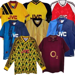 02 03 05 06 98 99 arsena Retro SOCCER JERSEY HIGHBURY HOME FOOTBALL MAGLIA PIRES HENRY REYES BERGKAMP 94 95 ADAMS Persie 96 97 Galla 86 87 89 WRIGHT