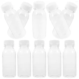 Bottiglie d'acqua 250/250/300/350 ml Transparente Bottiglia di plastica succo di plastica Bevande di latte per animali
