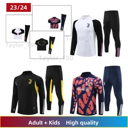 2023 2024 Ajuventus Football Training Training Anzug Vlahovic Soccer Tracksuits Jacket Survetement Men and Kids Kit Sportswear Casual Anzug