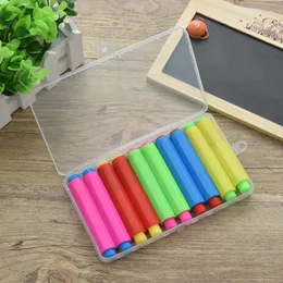 10st justerbar färgad krita hållare klipp med hårt förvaringsfodral för lärare barn barn skola hemförsörjning 240307