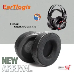 Akcesoria Eartlogis Nowe przybycie zastępcze podkładki douszne dla adata xpg emix h30 H30 zestaw słuchawkowy Earmuff Poduszki Earpads