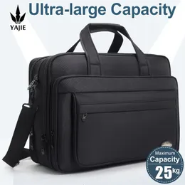 Large Capacity Briefcase Bag Men Business 156 inch 17 19 Laptop Shoulder Bags Canvas Handbags Notebook messenger 240308