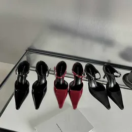 HBP Nicht-Marke Sandalen Einfache Mode Solide 2024 Schuhe Talons Femmes Spitz Zehen Designer Heels Für Damen