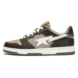 Designer skor sk8 sta apa för män kvinnor sneakers vit silver brun elfenben svart camo lila orange brun beige marin kamouflage modesporttränare