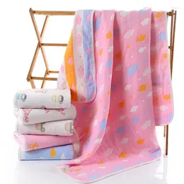 Blankets 6 Layers Baby Blanket Born Quilt 80 80cm Pure Cotton Muslin Swaddle Super Absorbent Infant Wrap Bath Towel