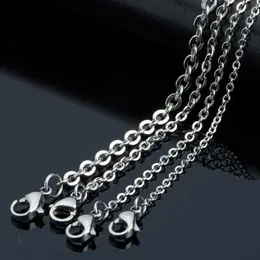 Fashion Design Pendant Necklaces 316 Titanium Steel Necklace Mens Versatile Pendant with Stainless Steel Hammer Cross Necklace Womens Flattened O-shaped Chain