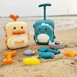 Dzieciowe zabawki plażowe Zestaw piaskownicy Zestaw Sandbox Akcesoria Sand Water Game Tools Bath Toy na 240304