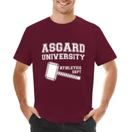 男子ポロスアスガルド大学 - アスレチックス部門（ダークシャツ）男の子のためのTシャツヒッピー服おかしな特大のTシャツの男性