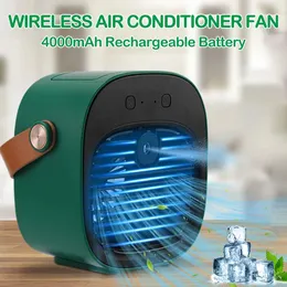 Ventilatori elettrici Mini condizionatore d'aria portatile Ventilatore USB di raffreddamento senza fili per la ricarica del condizionatore d'aria portatile per camper 240319