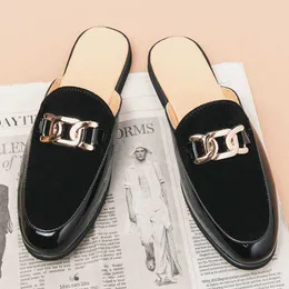 Slippers Casual HBP Comfortable Non-Brand Backless Dress Shoes Classy Design Fashion Half Loafer for Men