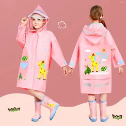 Płaszcz Children's Rain Coat Eva nie do dyspozycji z pozycją szkolną Waterproof Boys Chłopcy Cartoon Baby 2024