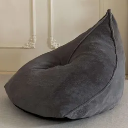 Bybyme Bean Bag Sherpa Lazy divano pigro, sedie da beag giganti adulti, adolescenti con ripieno di schiuma ad alta densità ripieni, sedia comoda per soggiorno, camera da letto