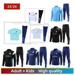 23 24 Futbol Forması Milen Patet Marseilles Survetement Futbol Eğitimi Yetişkinler ve Çocuklar İçin Aktif Giyim Kitleri