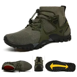 Sapatos tênis de pesca a montante homens homens Hightop Sneakers ao ar livre respirável Antislip Surfing calçados Quickdry Zapatillas Novo