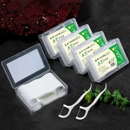 50pcs Dental Floss Boxed Dental Floss Stick Dental Oral Gift Custom Disposable Toothpicks