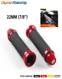 78quot 22mm Universal Handle Bar Hand Grips Fit For HondaSuzuki Yamaha Kawasaki Motorcycle 2PcsSet6255287