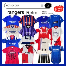 Glasgow Rangers FC Retro Soccer Jerseys Gerrard Gascoigne Laudrup Gerrard McCoist Man Football Shirt Uniforms S-XXL 02 03 08 09 82 83 84 87 88 90 92 93 94 96 97 99 HOTSOCCER