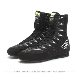 Boots Brand V63 High Tube Boxing Shoes for Children Trainers Sneakers Cow Muscle Fighting Shoe Breathable Wrestling Shoes