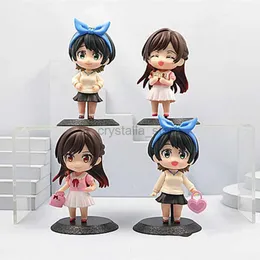 애니메이션 만화 Sarashina Ruka Asami Nanami Figurki Anime Urocza i niewinna dziewczyna mini modelka pvc zabawki prezenty dekoracja samochodu 240319