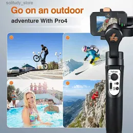 Stabilizers ISteady Pro4 universal joint stabilizer 3-axis action camera suitable for Hero10/9/8/7/6/5 DJI OSMO action Insta360 IPX4 waterproof Q240319