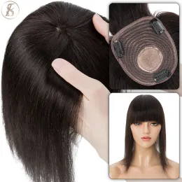 Toppers TESS Toppers per capelli 10x12 cm Topper per donna Clip per capelli Parrucche per capelli naturali Clip nell'estensione dei capelli Capelli umani al 100% per le donne Parrucchino