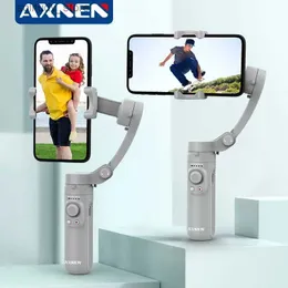 Estabilizadores AXNEN HQ3 3 eixos Dobrável Smartphone Handheld Gimbal Celular Gravação de vídeo Vlog Estabilizador para iPhone 13 Samsung Q240319