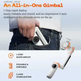 Stabilizers Insta360 Flow - New artificial intelligence smartphone stabilizer and universal joint automatic tracking of phone 3-axis stability Q240320