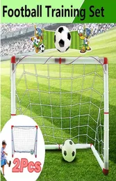 1pcs 126x45x71cm Kids Mini Football Gate Goal Post Net Ball Pump Soccer Door Outdoor ABS Sport Match Training Toy3352314