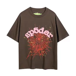 新しいメンズデザイナーTシャツポロシートシャツSP5DERスパイダー55555女性用TシャツファッションストリートウェアメッシュパターンサマースポーツウェアデザイナートップヨーロッパS-3XLブランド