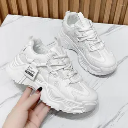 Shoes Dad Chunky 177 Casual Sneakers Vulcanized Woman High Platform Winter Femme Lace Up White Basket Women 2024