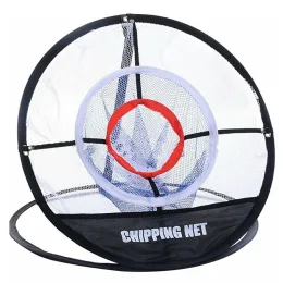 エイズ1PCゴルフチッピングネットバッグ付き3レイヤー練習屋外の屋内裏庭用ネット持ち運びが簡単で折りたたみ可能なゴルファースイング練習