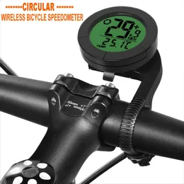 Yuvarlak Kablosuz Bisiklet Bilgisayar LED LEMINOUS BACKIGHT Bisiklet Hız Tezgahı MTB KOKET SICAKLIK ÖLÇÜMÜ BINIDIRMA EKİPME 240313