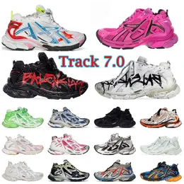 Lüks Track 7.0 Runners Spor Sneakers Tasarımcı Günlük Ayakkabı Platformu Marka Graffiti Beyaz Siyah İletim Kadın Erkekler Tracks Trainers Runner 7 Tess s. Gomma