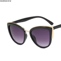 Muselife Cateye Sunglasses Women Vintage Gradient Glasses Retro Cat Eye Sun Glasses Female Eyewear