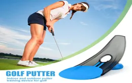 ABS Pressure Putting Golf Trainer Office Home Carpet Practice Putt Aids Golfs Putter2753899