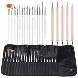 Kits Acrylic Nail Art Brushes Set for Manicure Nail Art Design Painting Brushes & Dotting Pen Tool Kit