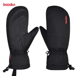 Gloves Boodun Men Women Warm Winter Ski Gloves Outdoor Sports Mitten Thickened Cold Weather Gloves Windproof Winter Snowboard Gloves