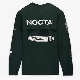 Mens Hoodies 미국 버전 Nocta Golf Co 브랜드 드로우 드로크 통기성 빠른 건조 레저 스포츠 스포츠 스웨트 셔츠 긴 소매 조력 흐름 디자인 빠른 건조 의류